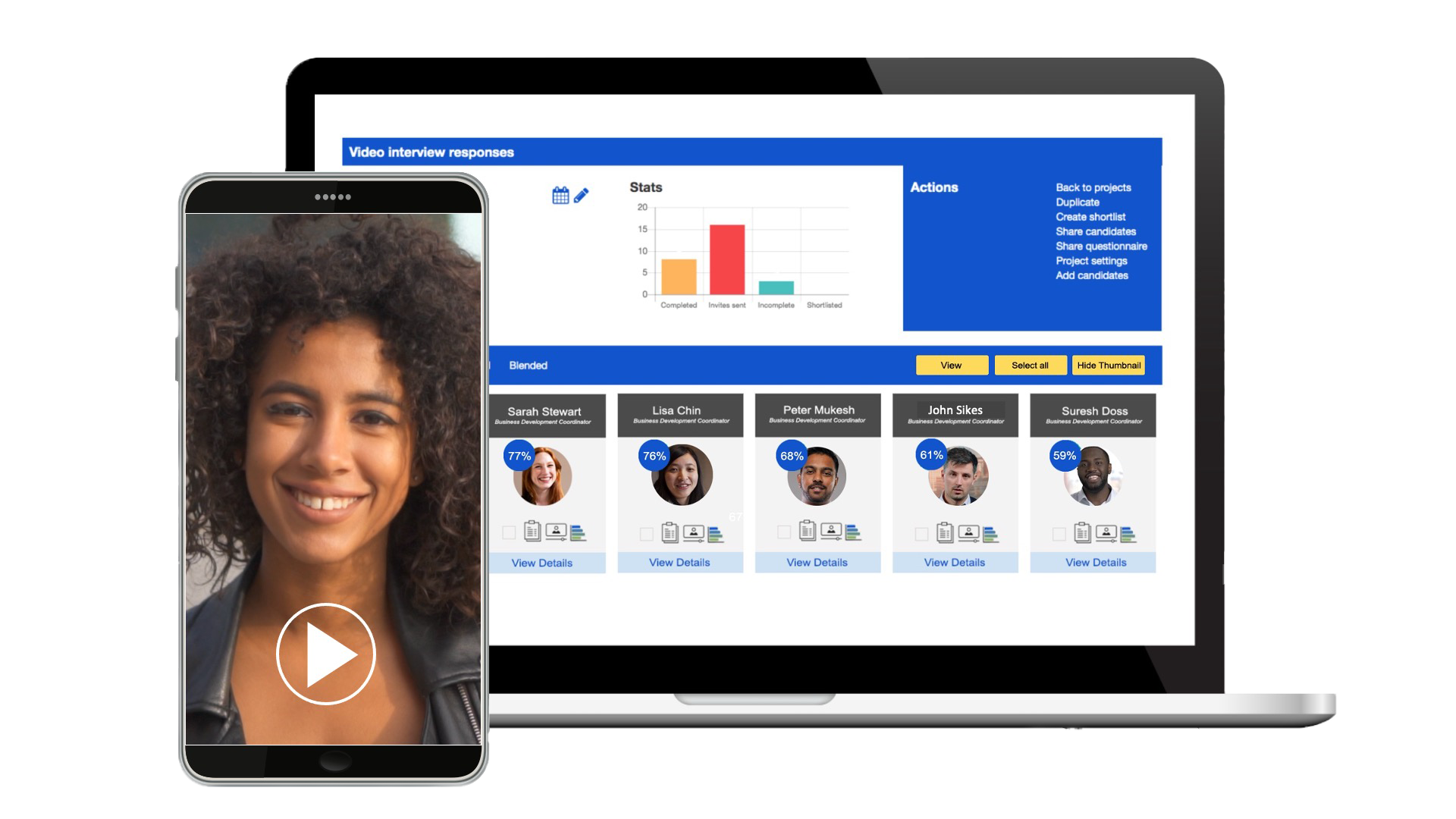 video recruiting platform, video recruitment software, video screening platform, interviewing solution