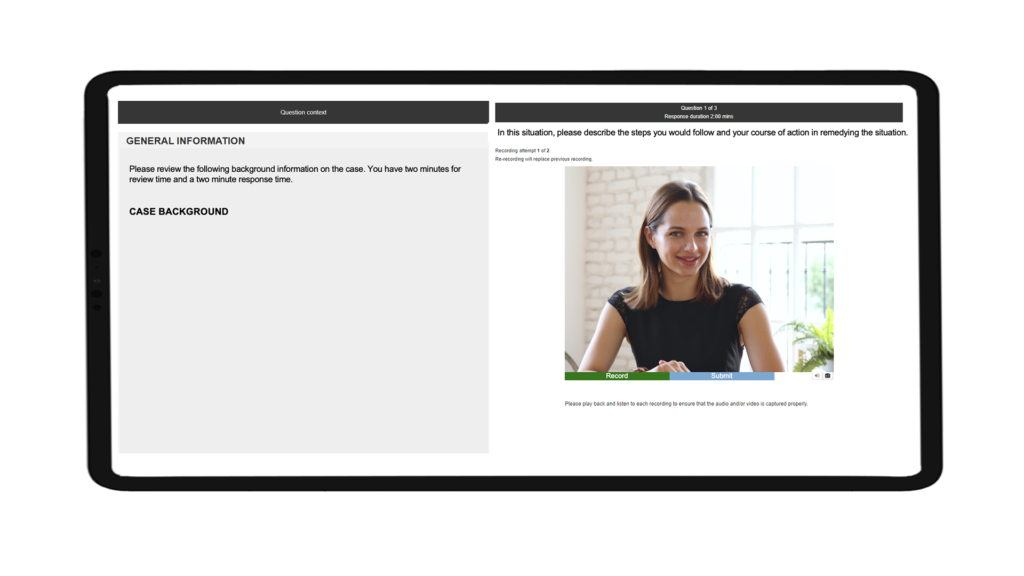 timed video interviews, proctored video interviews, identity verification