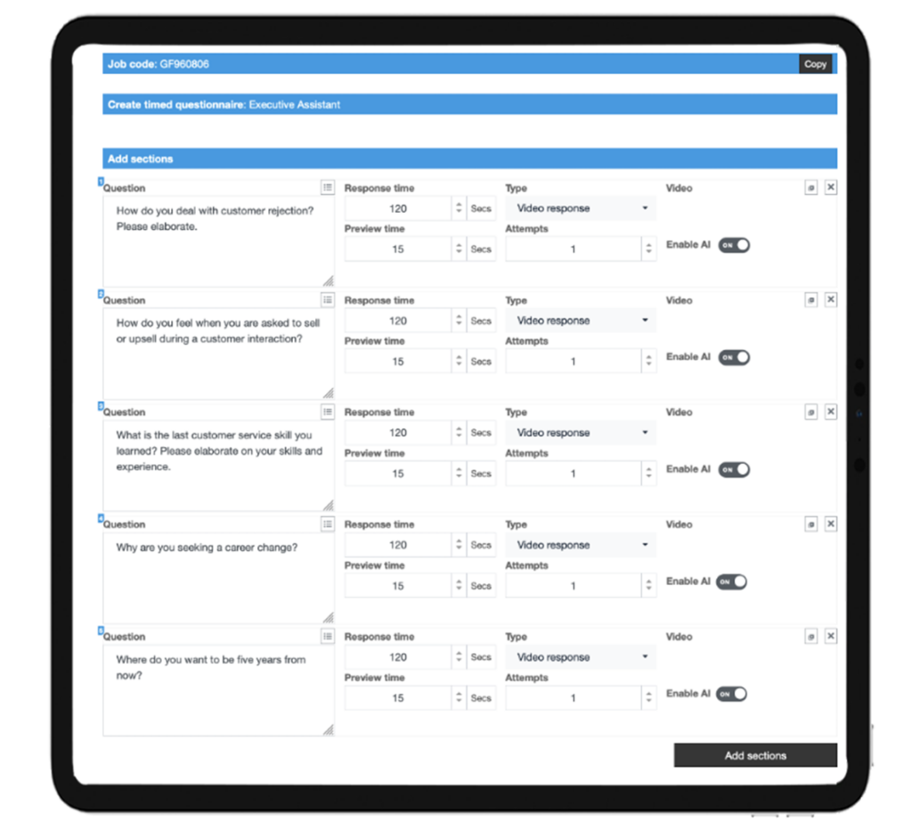 video screening software, video hiring software, video assessment platform